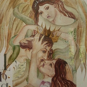 How Do I Love Thee calligraphy detail